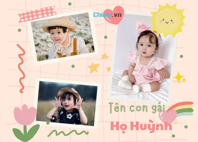 Gợi ý cách đặt tên con gái họ Huỳnh hay, ý nghĩa, cả đời bình an