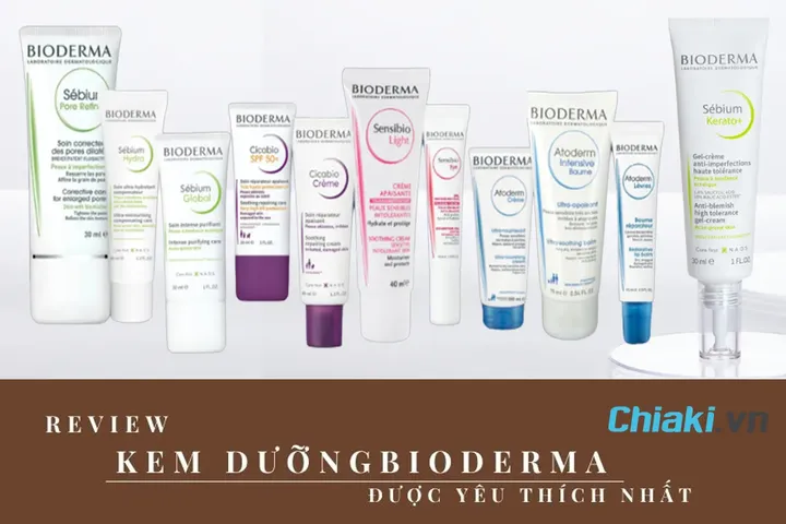Review top 9 kem dưỡng Bioderma được yêu thích hiện nay