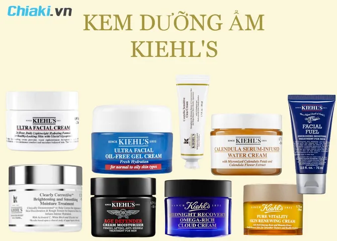 TOP 10 kem dưỡng ẩm Kiehl's cao cấp chất lượng tốt hiện nay