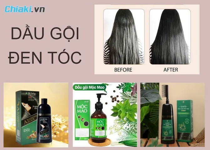 Top 10 dầu gội đen tóc tốt hiện nay mà bạn không nên bỏ qua
