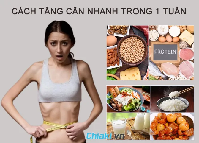 16 cách tăng cân nhanh trong 1 tuần chuẩn khoa học và an toàn