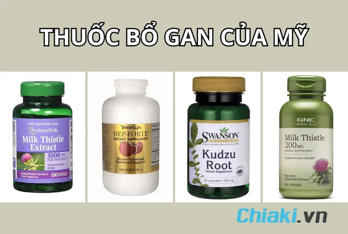 TOP 9 thuốc bổ gan của Mỹ hiệu quả nên dùng hiện nay