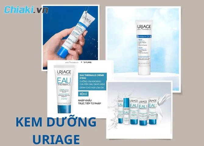 Top 10 kem dưỡng Uriage cấp ẩm phục hồi da chất lượng tốt