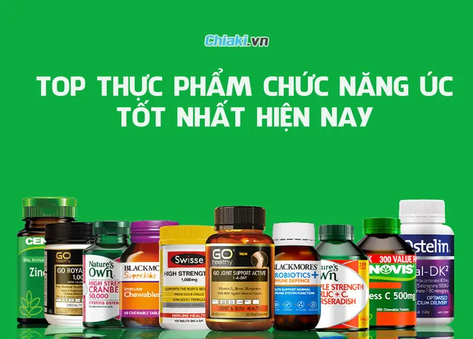 Top 15 thực phẩm chức năng Úc tốt, được tin dùng hiện nay
