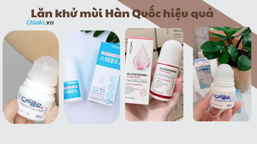 Top 10 lăn khử mùi Hàn Quốc hiệu quả thơm mát, loại bỏ mùi hôi