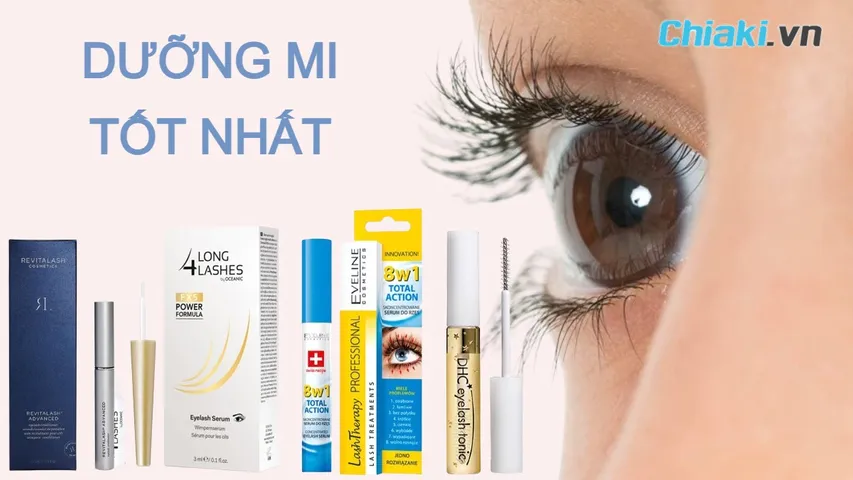 Top 5 serum dưỡng mi cong dài, hiệu quả nhanh trong 1 tuần 