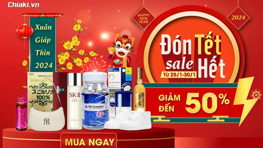Đón Tết Sale Hết - Chiaki Giảm Giá Lên Đến 50%