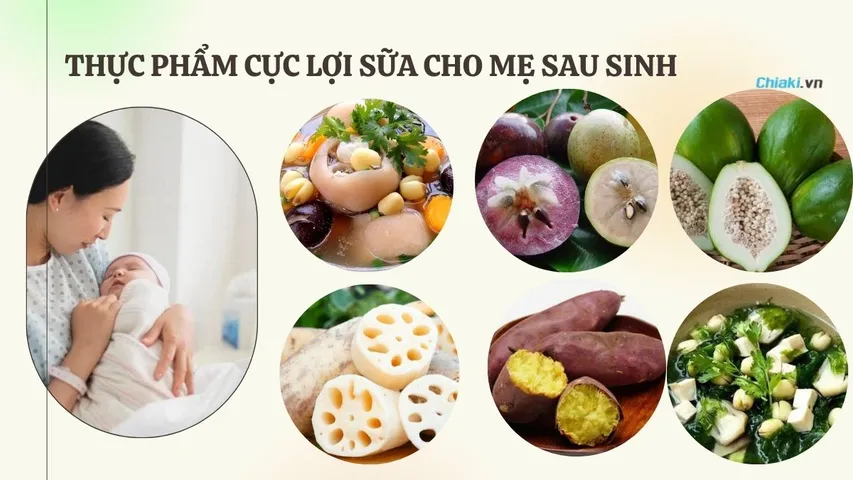 TOP 10 thực phẩm cực lợi sữa cho mẹ sau sinh tăng chất lượng sữa tốt