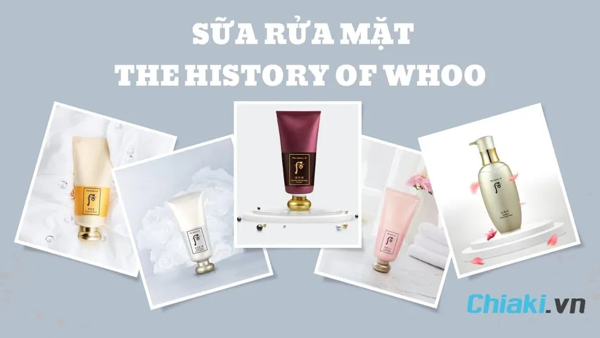 TOP 6 sữa rửa mặt Whoo Hàn Quốc tốt cho mọi loại da