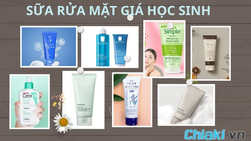Top 11 sữa rửa mặt giá học sinh cho da dầu mụn tốt dưới 200k 