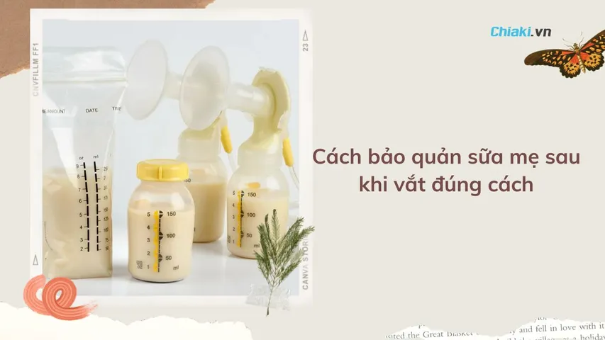 Hướng dẫn cách bảo quản sữa mẹ sau khi vắt đúng cách