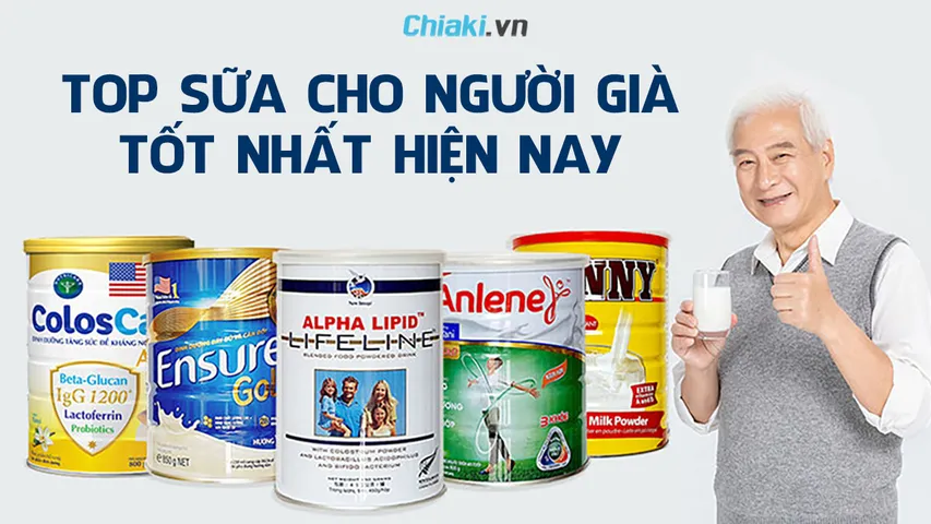 Top 10 sữa cho người già chất lượng được chuyên gia khuyên dùng