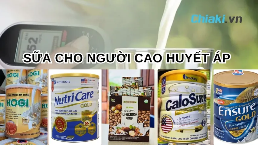 TOP 5 sữa cho người cao huyết áp được nhiều chuyên gia khuyên dùng