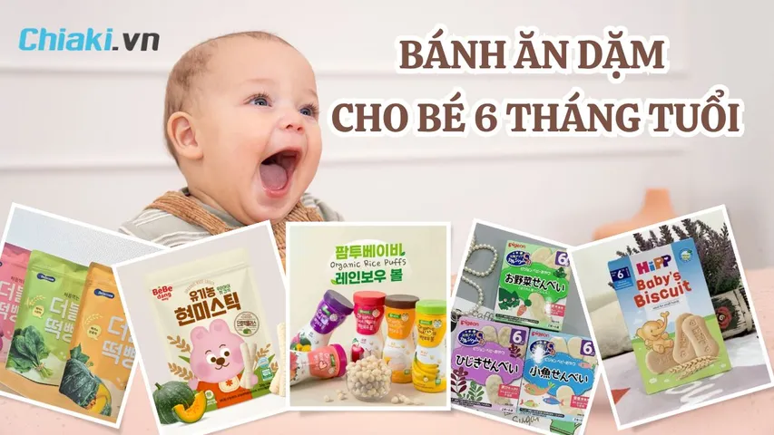 TOP 15+ bánh ăn dặm cho bé 6 tháng tuổi vừa ngon vừa bổ dưỡng mẹ nên chọn