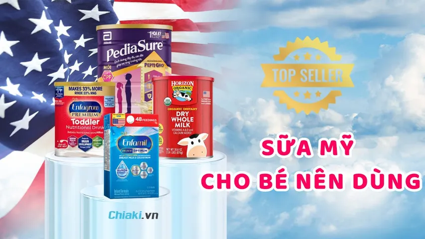 Top 10 Sữa Mỹ tốt cho bé được “mẹ bỉm” tin dùng 