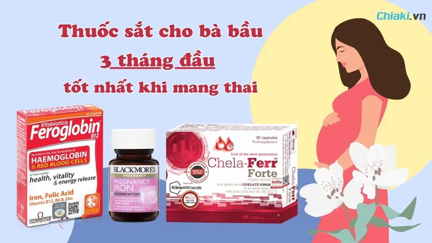 Top 10 Thuốc sắt cho bà bầu 3 tháng đầu tốt khi mang thai