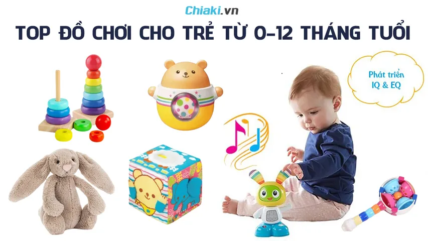 Top 12 đồ chơi cho trẻ từ 0-12 tháng tuổi an toàn mà ba mẹ nên biết
