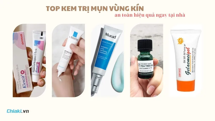 Top 5 kem trị mụn vùng kín ngoài da an toàn hiệu quả ngay tại nhà