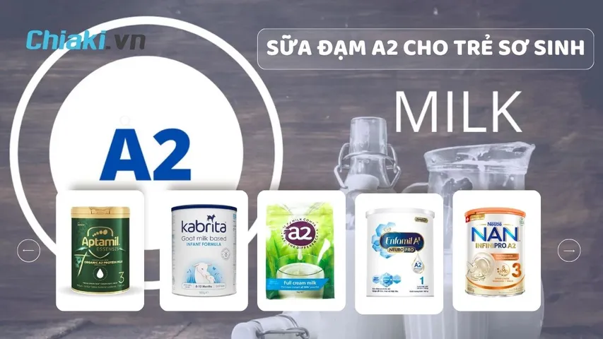 TOP 7 sữa đạm A2 cho trẻ sơ sinh và trẻ nhỏ phát triển khỏe mạnh