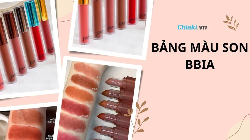 Bảng màu son Bbia mới và đầy đủ mới nhất năm 2026
