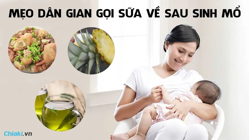 14 mẹo dân gian gọi sữa về sau sinh mổ hiệu quả cho mẹ bỉm