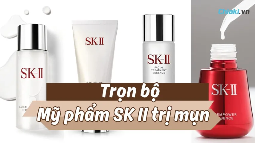 Trọn bộ 4 Mỹ phẩm SK II trị mụn, giảm thâm được yêu thích 2026