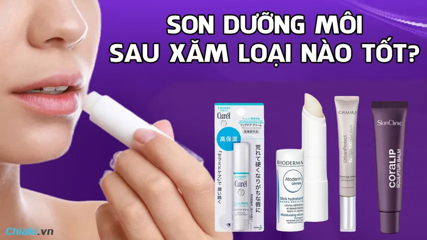 Son dưỡng môi sau xăm loại nào tốt và lên màu chuẩn đẹp?
