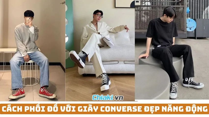 15 cách phối đồ với giày Converse nam nữ đẹp, trẻ trung năng động