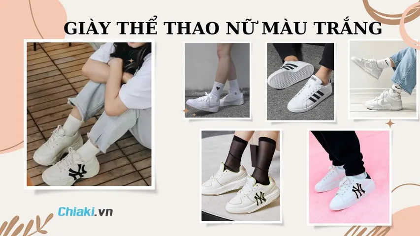 Top 10+ mẫu giày thể thao nữ màu trắng thời trang HOT bán chạy hiện nay