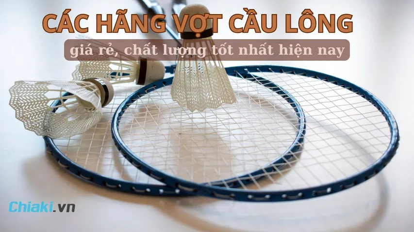 Top 12 các hãng vợt cầu lông nổi tiếng giá rẻ, chất lượng tốt hiện nay