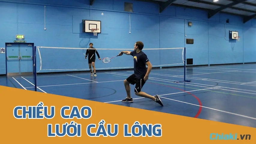 Chiều cao lưới cầu lông tiêu chuẩn quốc tế của BWF