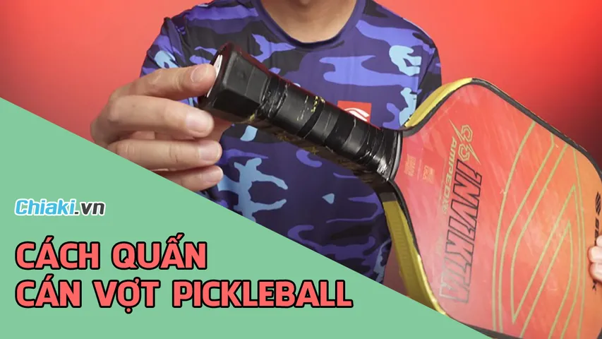 Hướng dẫn cách quấn cán vợt pickleball dễ dàng, đơn giản