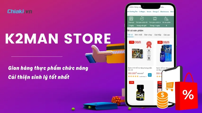 K2MAN STORE - Gian hàng thực phẩm chức năng, cải thiện sinh lý tốt 