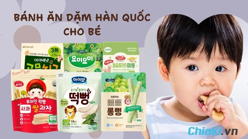 TOP 10 bánh ăn dặm Hàn Quốc được nhiều mẹ Việt tin dùng hiện nay