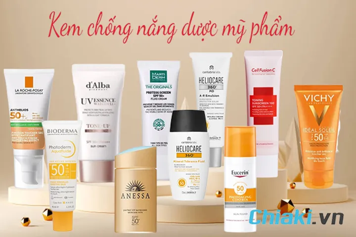 TOP 10 kem chống nắng dược mỹ phẩm chị em mua nhiều hè 2026