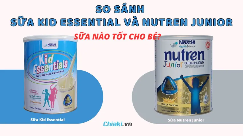 So sánh sữa Kid Essential và Nutren Junior, sữa nào tốt cho bé?