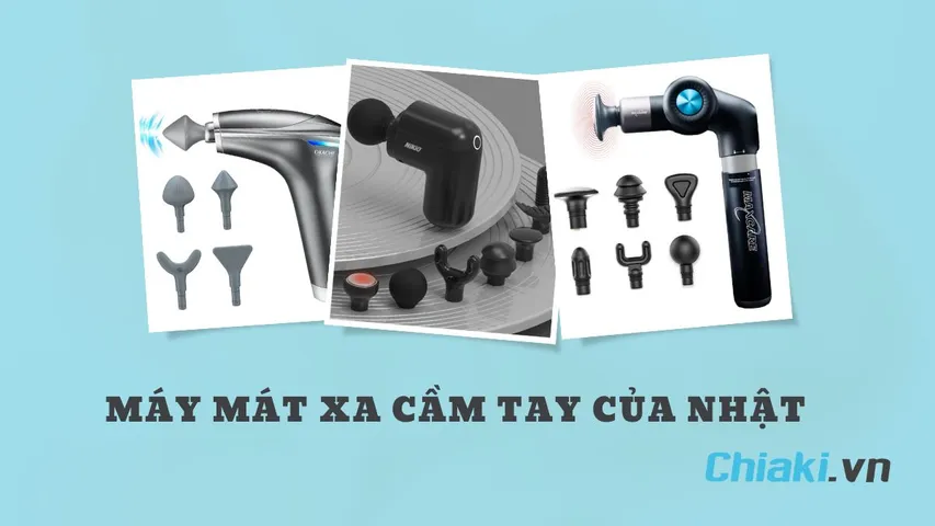 TOP 10 máy mát xa cầm tay của Nhật chất lượng hàng đầu hiện nay