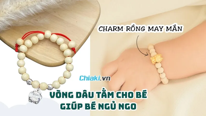 Top 3 vòng dâu tằm cho bé giúp bé ngủ ngon, hết quấy khóc