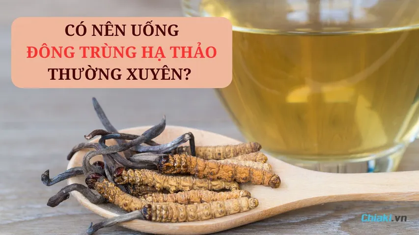 Có nên uống đông trùng hạ thảo thường xuyên? Cách dùng đúng