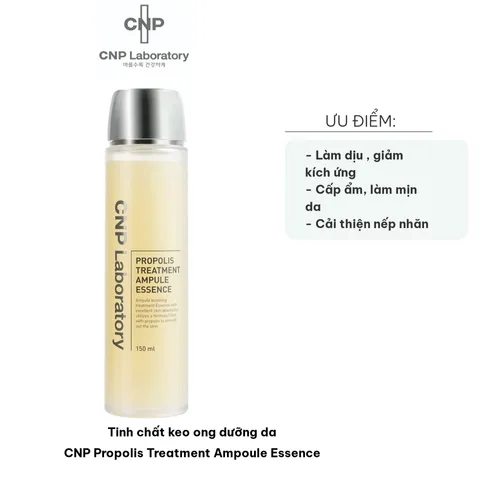 Tinh Chất Keo Ong Dưỡng Da CNP Propolis Treatment Ampule Essence 150ml - Giúp Làm Dịu, Phục Hồi Da Nhạy Cảm, Cung Cấp Độ Ẩm Từ Thiên Nhiên