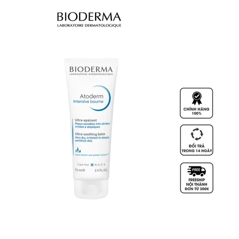 Kem Dưỡng Ẩm Bioderma Atoderm Intensive Baume Cho Da Khô - Dưỡng Ẩm Dịu Nhẹ, Hỗ Trợ Làm Dịu Ngứa, 75ml & 500ml