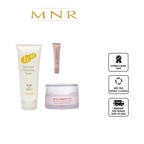 Combo Chăm Sóc Da Minori - Kem Rửa Mặt, Kem Dưỡng Mắt & Kem Nâng Cơ Cho Mọi Loại Da - Dưỡng Sáng Mịn, Căng Khỏe, Rạng Rỡ