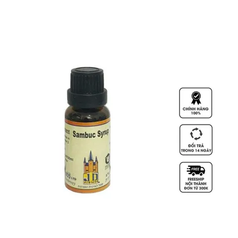 Siro Do Thái Sambuc Syrup 30ml - Hỗ Trợ Tăng Đề Kháng, Cải Thiện Hô Hấp Cho Trẻ Em và Người Lớn - Dễ Uống, Chất Lượng Cao