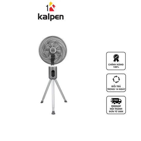 Quạt Tuần Hoàn Không Khí Kalpen CFK-999 - 8 Mức Gió, Pin 10000mAh, Thiết Kế Hiện Đại, 7 Cánh, Hẹn Giờ, Sử Dụng 21 Giờ