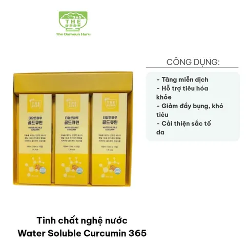 Tinh Chất Nghệ Nước Water Soluble Curcumin 365 - Hỗ Trợ Tăng Cường Miễn Dịch, Cải Thiện Tiêu Hóa và Làm Đẹp Da - Hộp 30 Gói