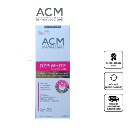 Kem Giảm Nám ACM Depiwhite Advanced - Làm Mờ Nám, Tàn Nhang, Đốm Nâu, Da Sáng Mượt 40ml
