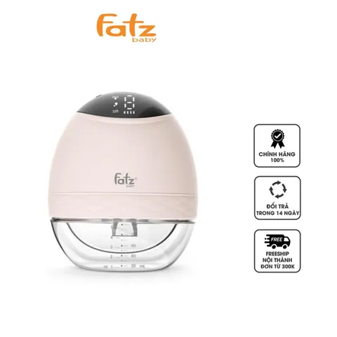 Máy Hút Sữa Điện Rảnh Tay Không Dây Fatzbaby Freemax 4 Plus FB1277RH - Thiết Kế Gọn Nhẹ, 9 Cấp Độ Hút, Pin Sạc 1300mAh, Tiện Dụng Cho Mẹ