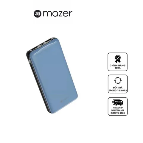 Sạc Dự Phòng Mazer Super Mini Ultra 20000mAh - 65W, 2 Cổng USB-A và USB-C, Sạc Nhanh PPS, Phù Hợp iPhone, iPad, Macbook, Nintendo Switch