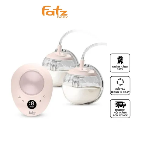 Máy Hút Sữa Điện Đôi Fatzbaby Twinfree 2 FB1311SD - Pin 1800mAh, 3 Chế Độ Hút Sữa, Rảnh Tay Tiện Lợi cho Mẹ Bỉm Sữa