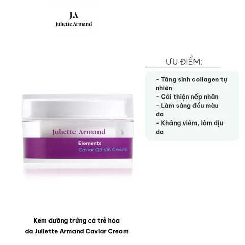 Kem Dưỡng Trứng Cá Juliette Armand Caviar Cream - Chống Lão Hóa, Cải Thiện Nếp Nhăn, Dưỡng ẩm Da Tươi Trẻ 50ml